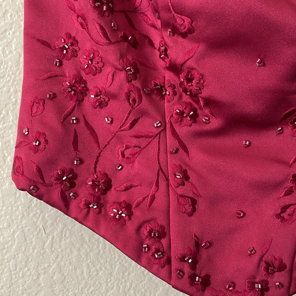 Formal Satin Dress 3 pc - Picture 6 of 7